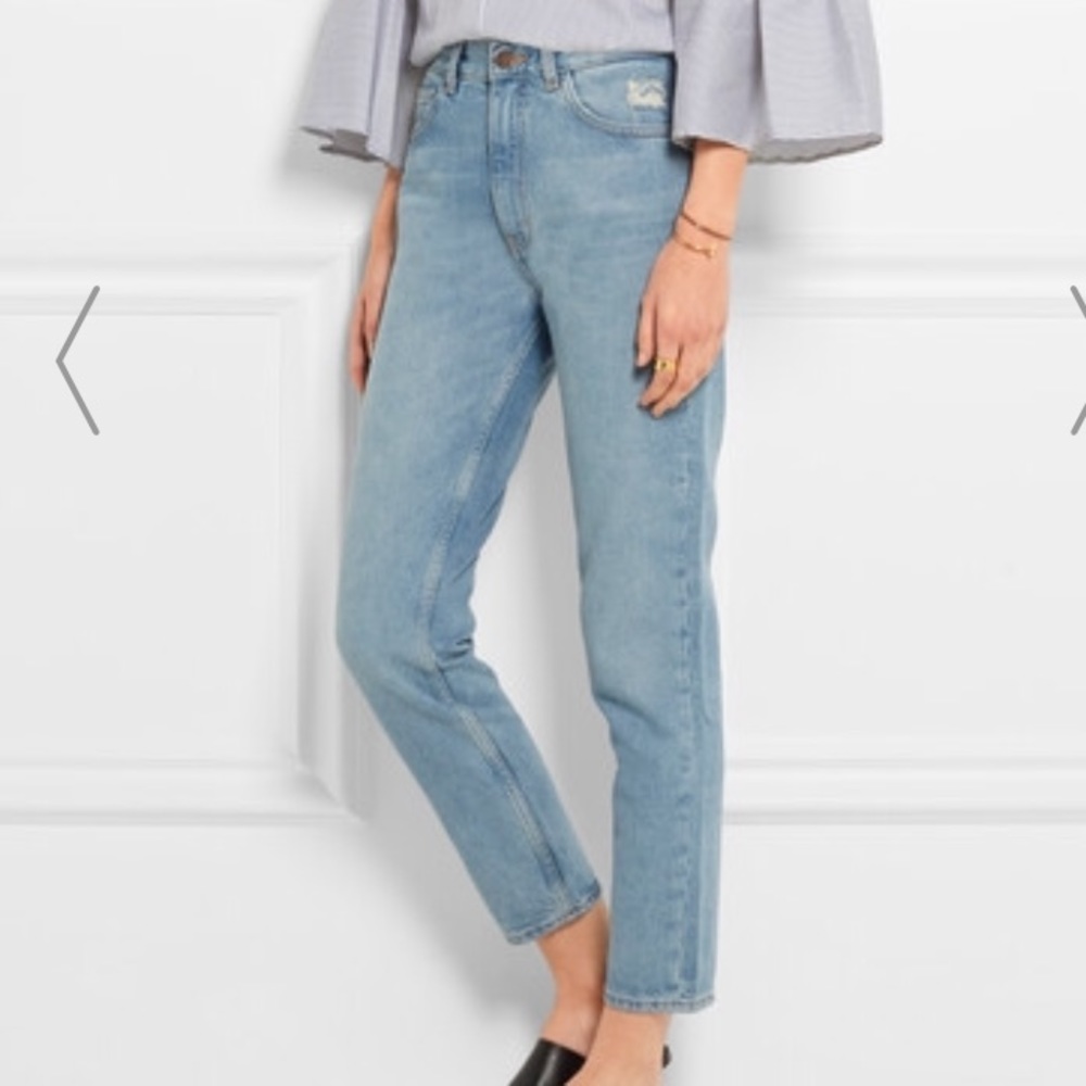 M.i.H Mimi Distressed High-Rise Slim-Leg Jeans